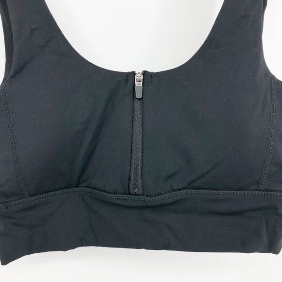 COTTON ON BODY Women's Sport Bra Black Size XS Ultimate Zip Front Crop NWT - Picture 8 of 14